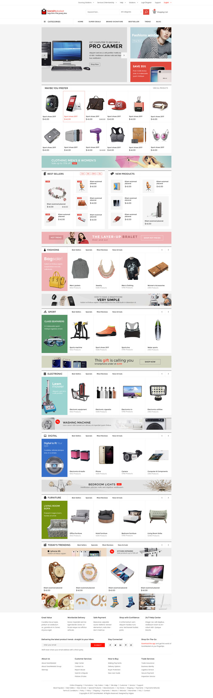 Homepage of Default Style