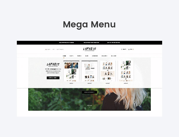 Mega menu for BigCommerce store
