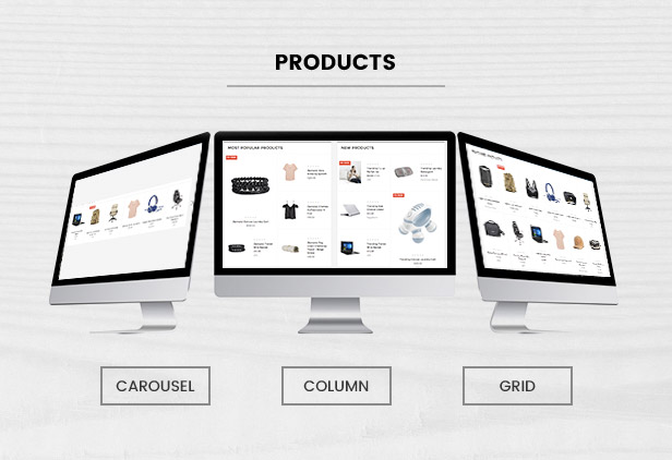 New Featured Bestselling Products supports List, Grid, Carousel