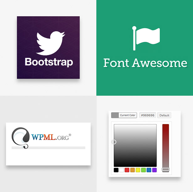 Bootstrap 3 & FontAwesome Icons