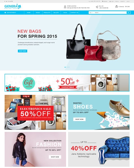Bags Store HTML Template