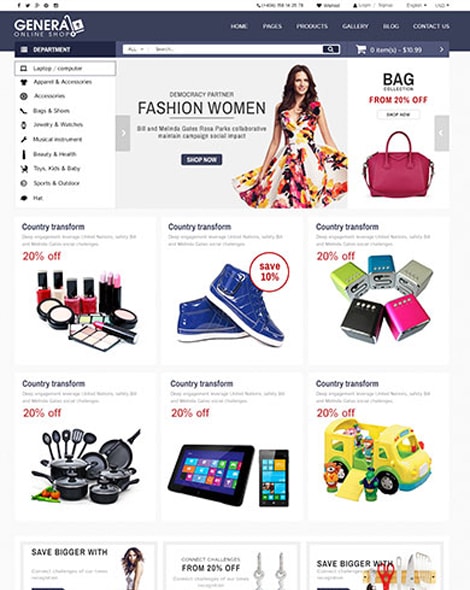 Mega Mall HTML Template