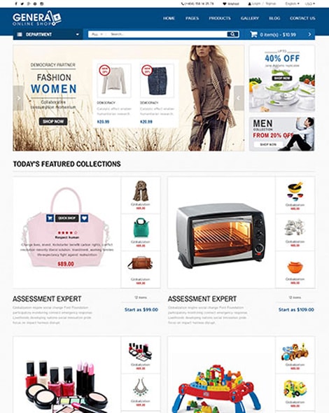 Online Market HTML Template