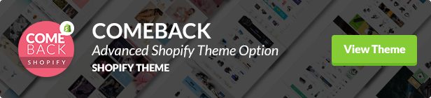 Comeback Shopify Theme