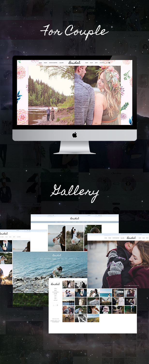 Bridal - Wedding WordPress Theme + RSVP, Event Planner, Ceremony, Gallery, Shop