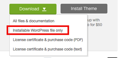Download Installable WordPress file only